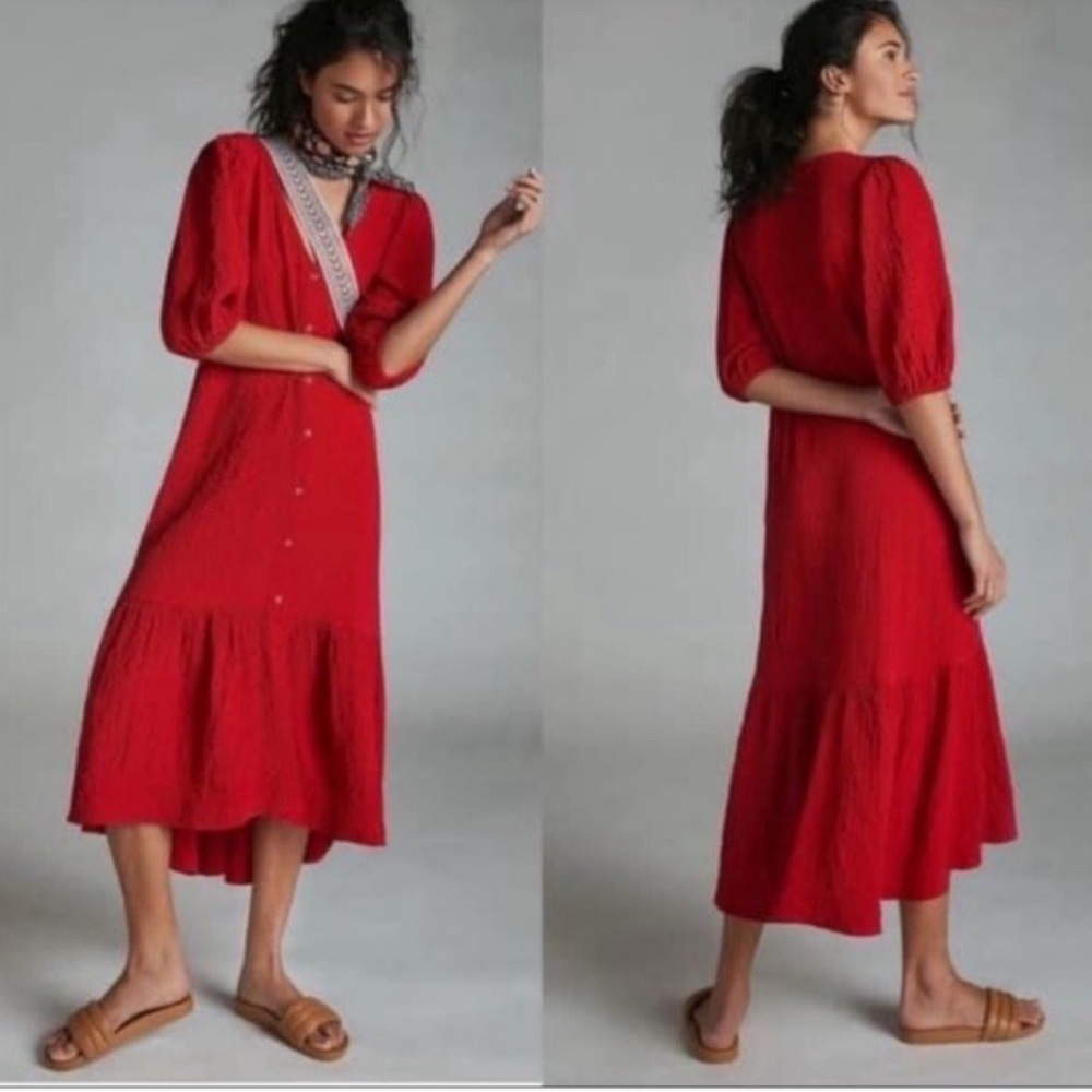 Maeve Scarlet Maxi Dress